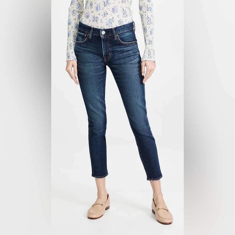 Moussy Vintage Skinny Crop Jeans Blue Size 25